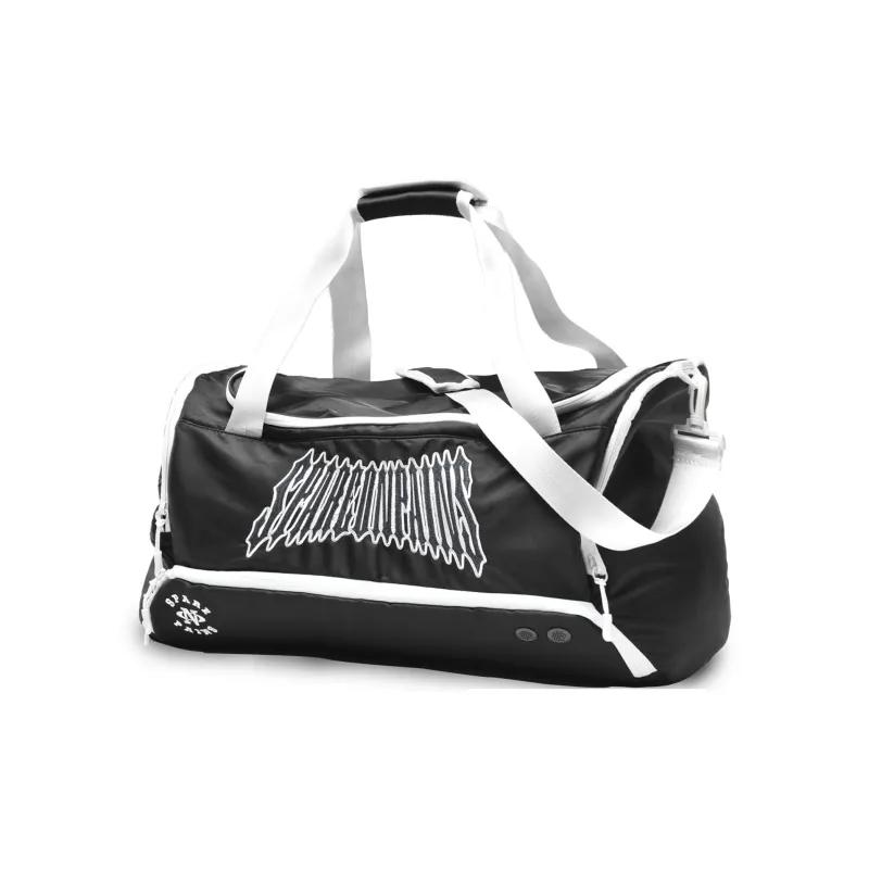 Spare No Pains. Polyester Basketball Bag, Crossbody Handbag, Gym Bag Tubas Unisex Black-4