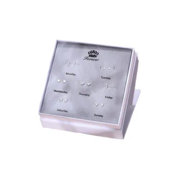 GAGA S 990 Silver Stud Earrings Women's