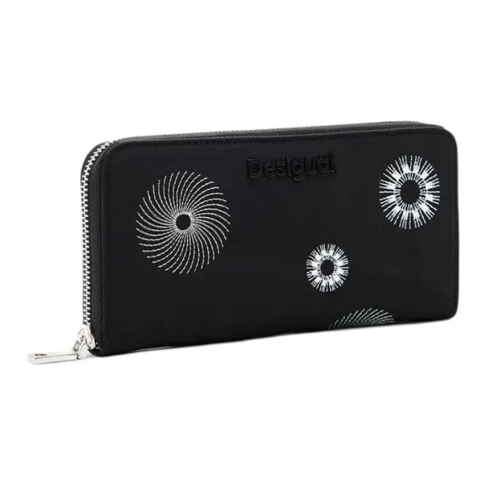 Desigual Polyester Wallet Large Size Women's Black-1