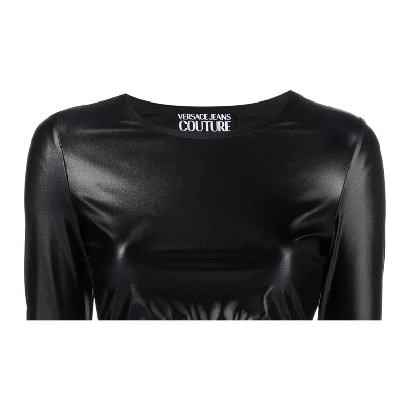 VERSACE JEANS COUTURE Crewneck Cropped Top-4