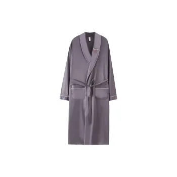 Maultiay Pajama Robe Men's Gray