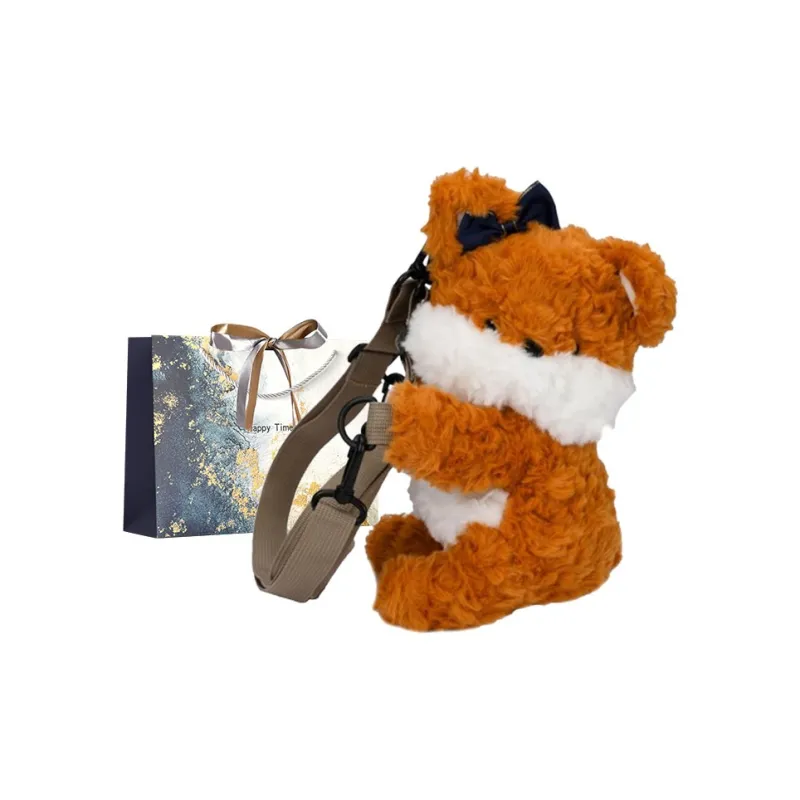 Iman's House Plush Backpack Regular Unisex Brown Bill Bear/White Mie Sheep/Orange Fox/Gray Elephant-6