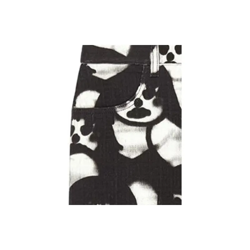 Givenchy x Chito SS22 Denim Short Skirts Women's Black-4