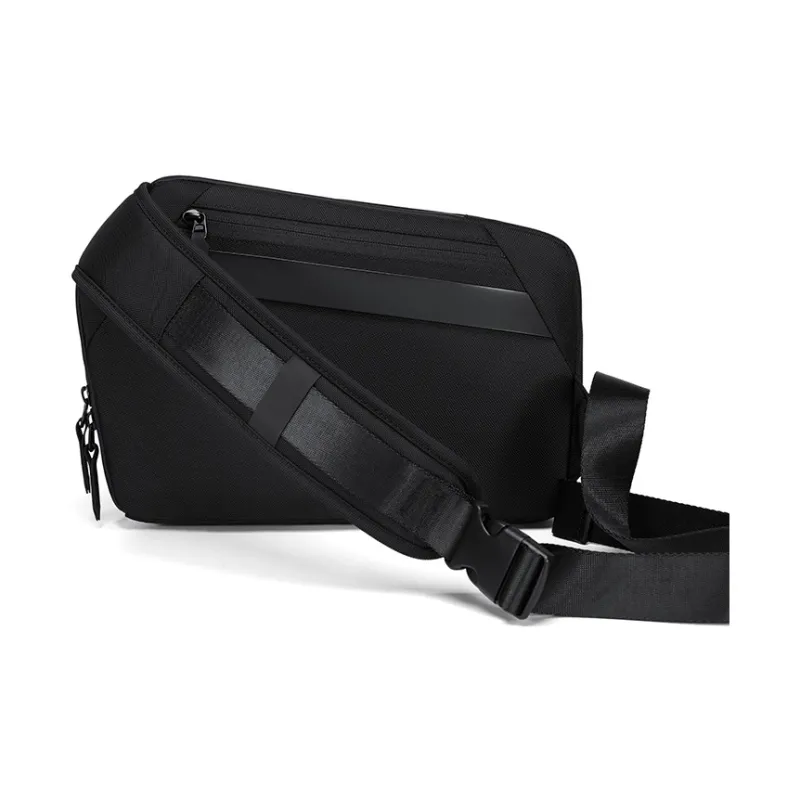 SWISS MILITARY PU With Polyester Shoulder Bag, Backpack, Crossbody Bag Regular Men's Black-3