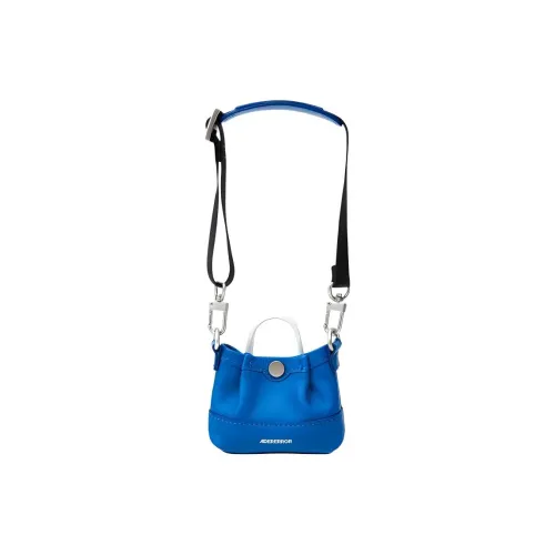 ADER ERROR Nylon With Cow Leather Shoulder Bag, Crossbody Bag, Handbag Regular Unisex Blue