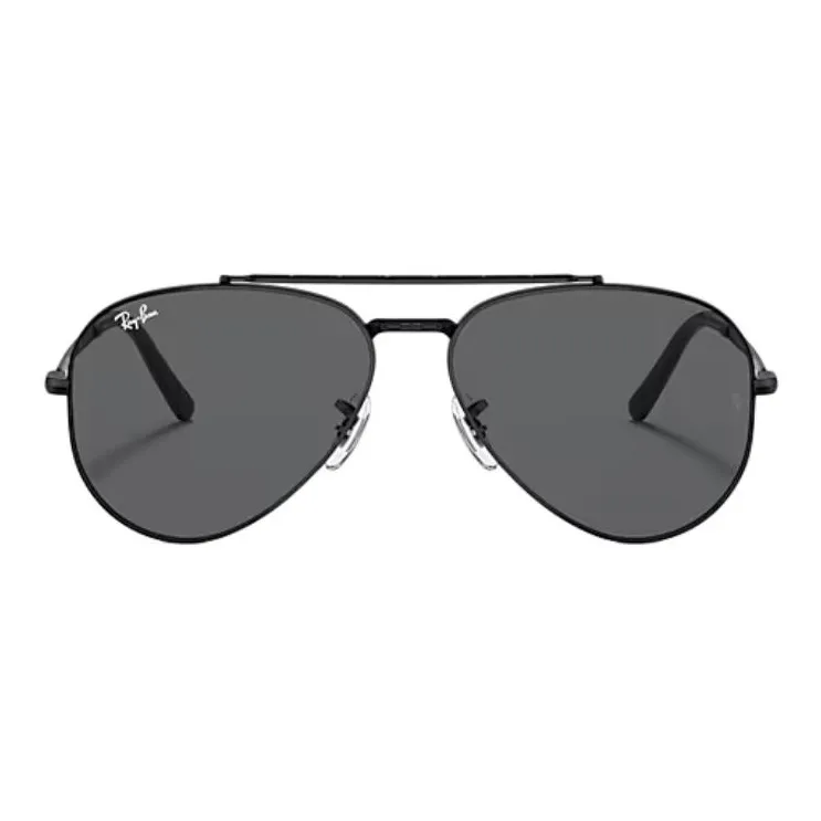 RayBan Metal Aviator Sunglasses Unisex Black-3