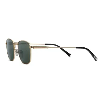 GUCCI Metal Square Sunglasses Unisex Gold