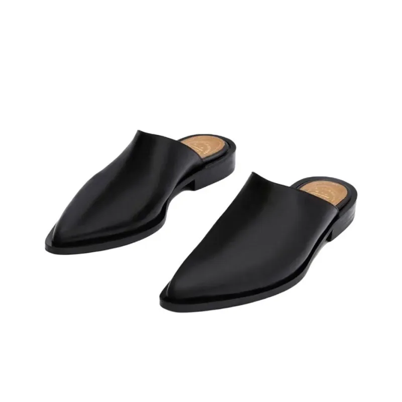 ATP Atelier Wrap-toe Slippers Women's Black-2