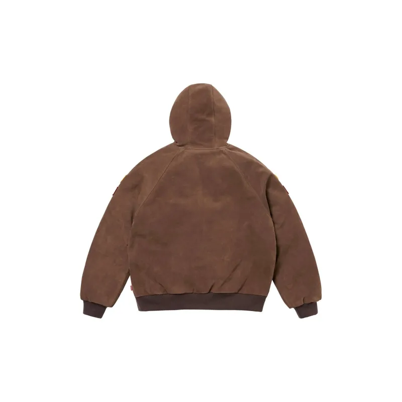 Supreme Vanson Leathers Hooded Work Jacket-7