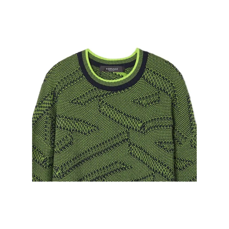 VERSACE Sweaters Men Green-4