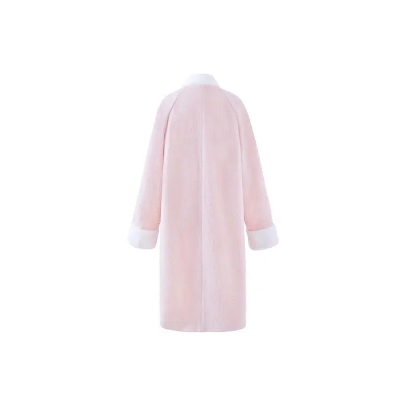 Blovelan Coats Women's Peach Pink-1