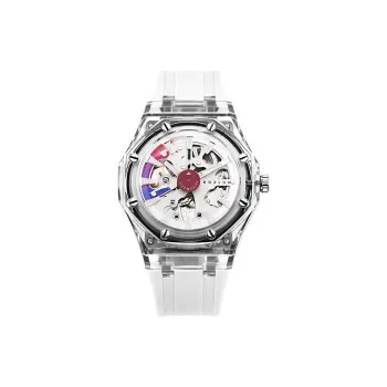 BOZLUN Long Voyage Collection Automatic Mechanical Movement Unisex White Dial