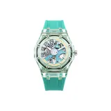 Green Transparent Case with Green Tapes