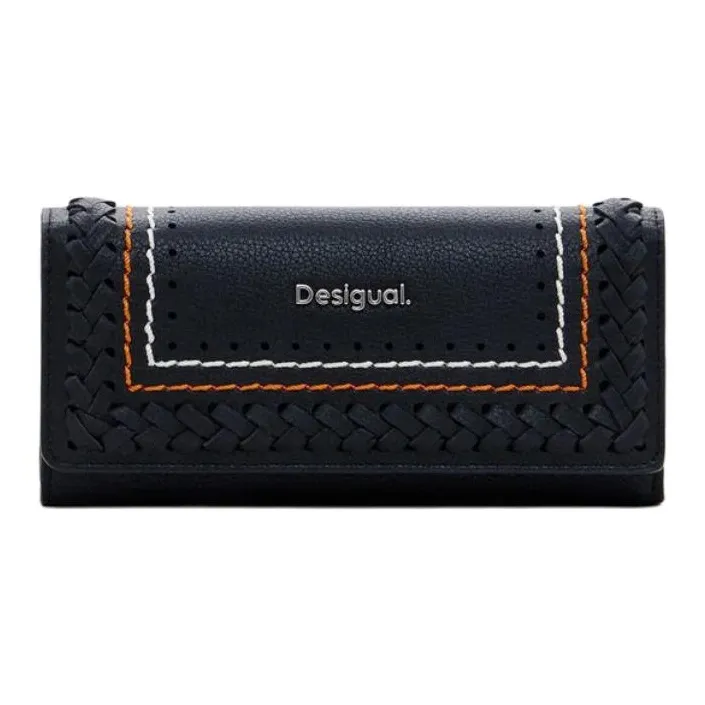 Desigual Polyurethane Wallet Women's Black-0
