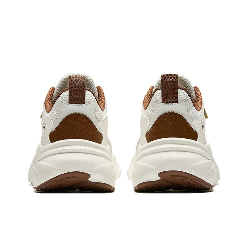 Anta Anti Slip And Wear Resistant Breathable Low Top Casual Shoes Men's White Brown-3