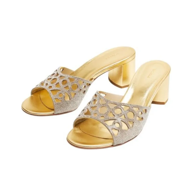 Le Silla Slide Slippers Women's Gold-3
