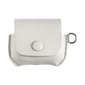 Proper Belongings Cow Leather Earphone Case Unisex White