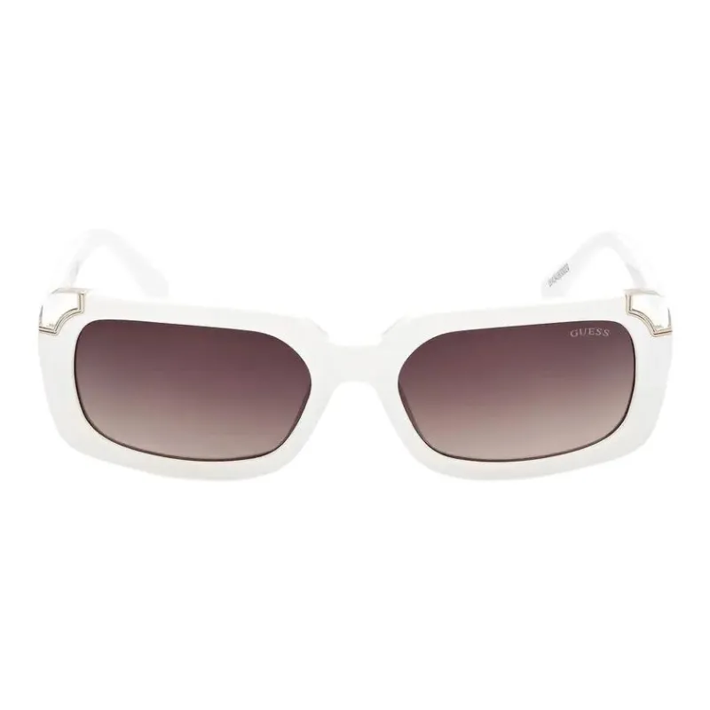 GUESS Injection Molded Square Sunglasses Women's White-1