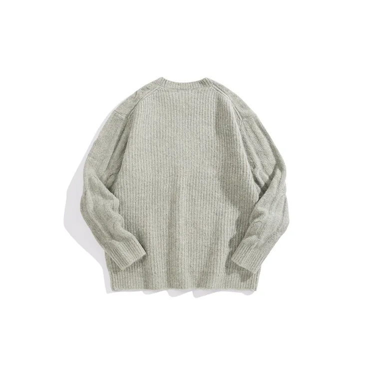 PEACEBIRD MEN Sweaters Unisex Gray Green 1-1