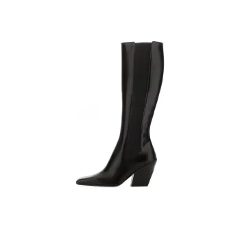 PRADA Knee high Boots 10cm Women's Black