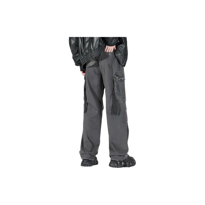 WHELVE Cargo Pants Unisex Black-8