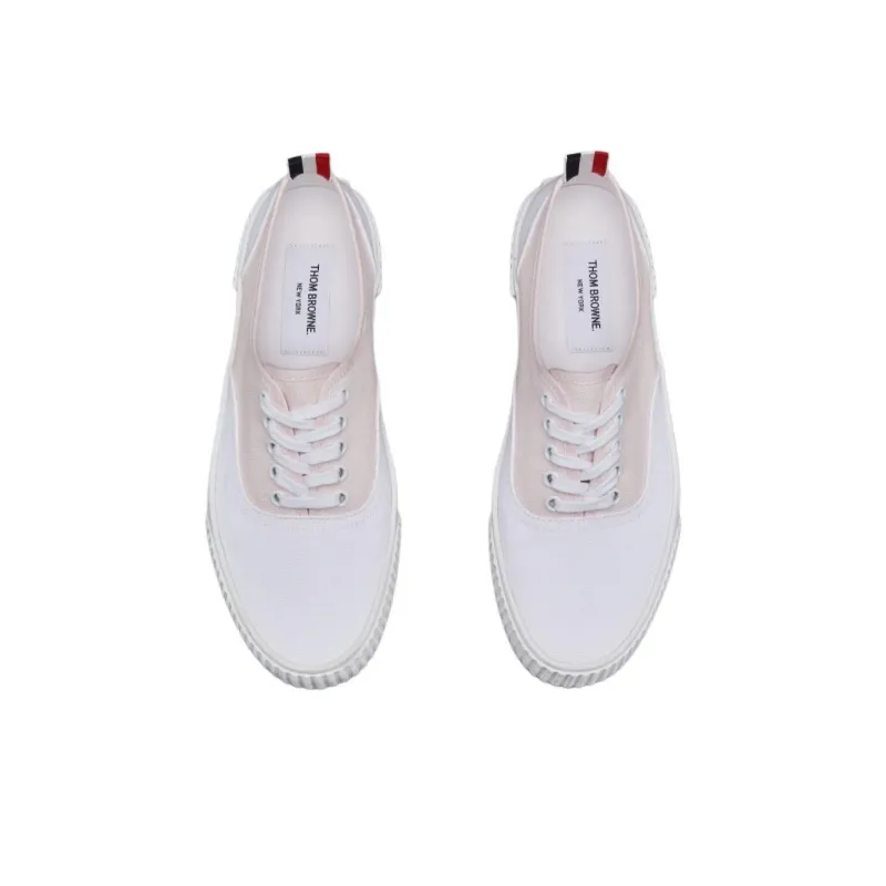 THOM BROWNE· Heritage Low Top Canvas Shoes Women's Pink-3