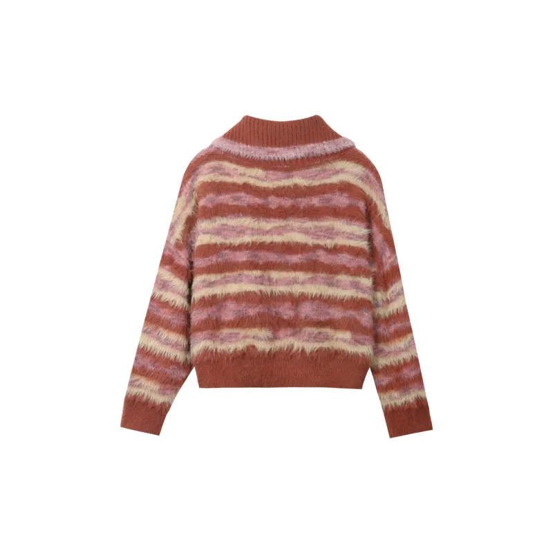 MISHOW Knitwear Women's Vintage Red Purple-1