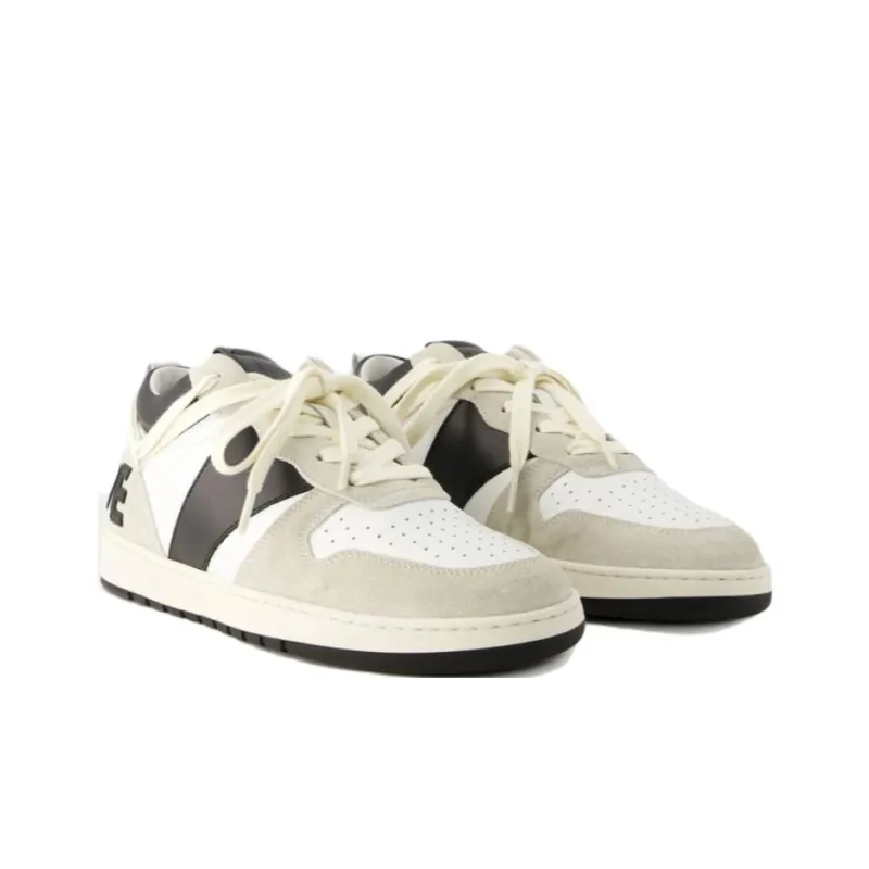 RHUDE Rhecess Low Top Skateboard Shoes Men's Beige-2