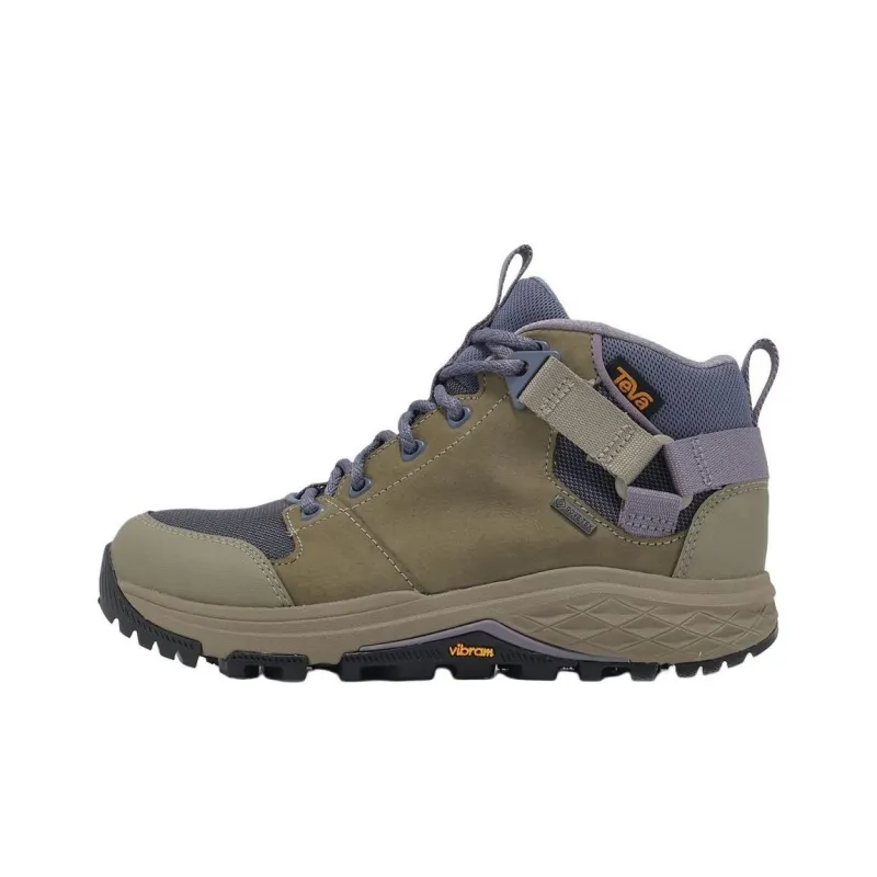 Teva Anti Slip Wear Resistant Mid Top Hiking Shoes Women's Brown-0