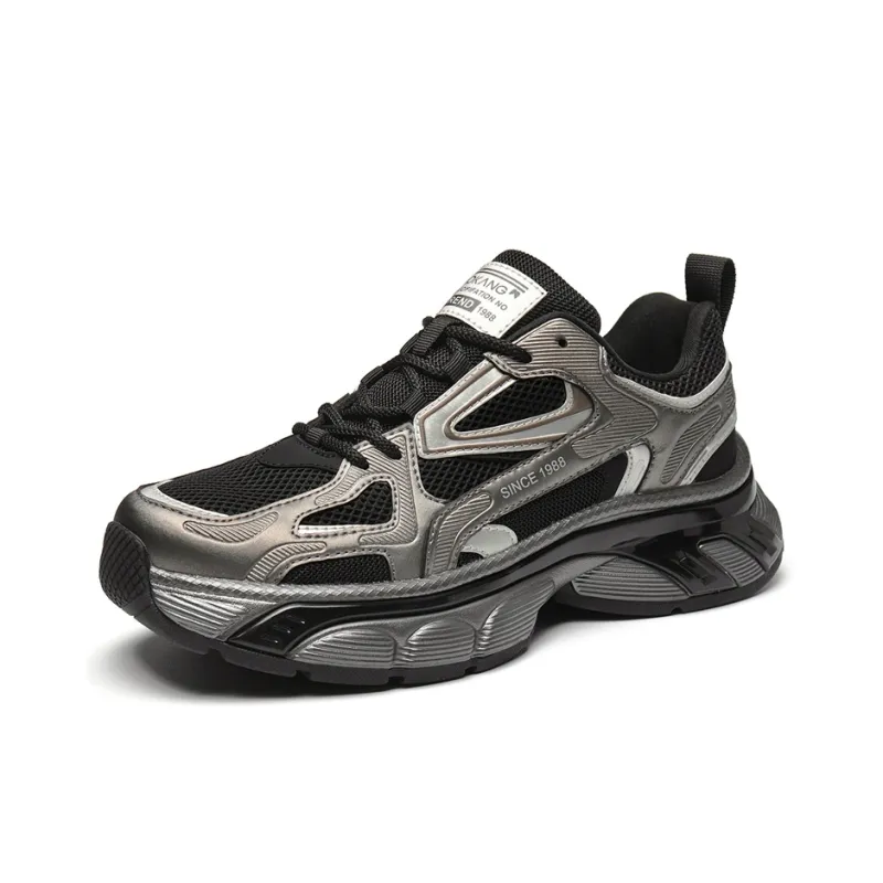 AOKANG Cushioning, Abrasion Resistant, Slip Resistant Low Top Chunky Sneakers Men's Shopping Bag-1
