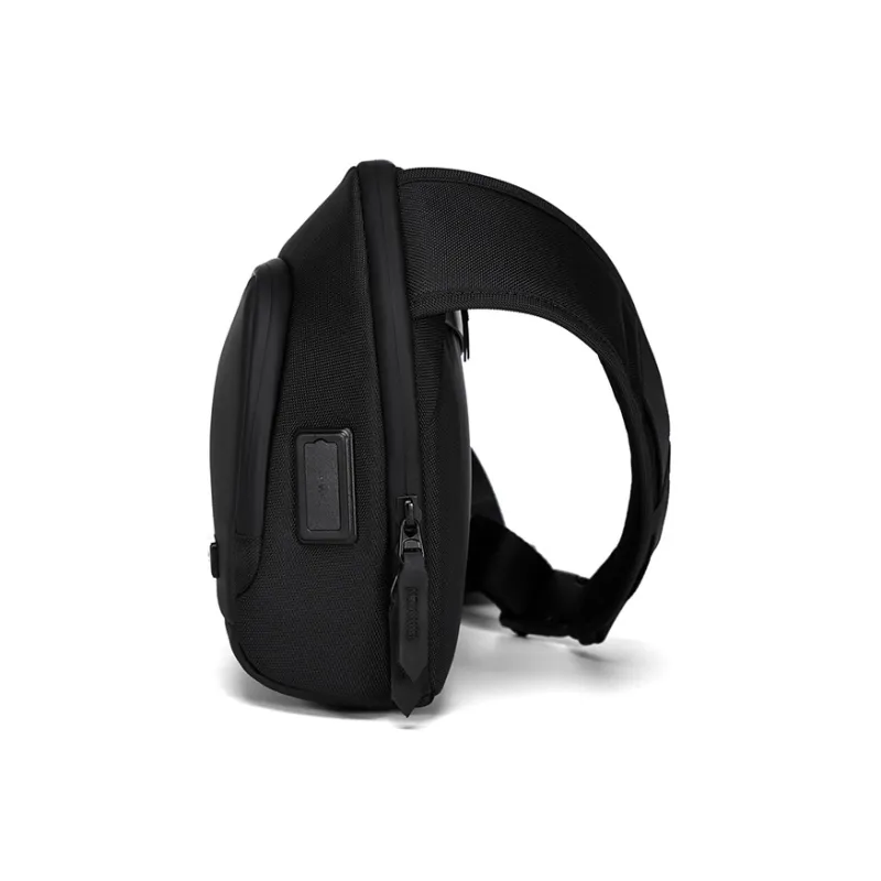 SWISS MILITARY PU With Polyester Shoulder Bag, Backpack, Crossbody Bag Regular Men's Black-2