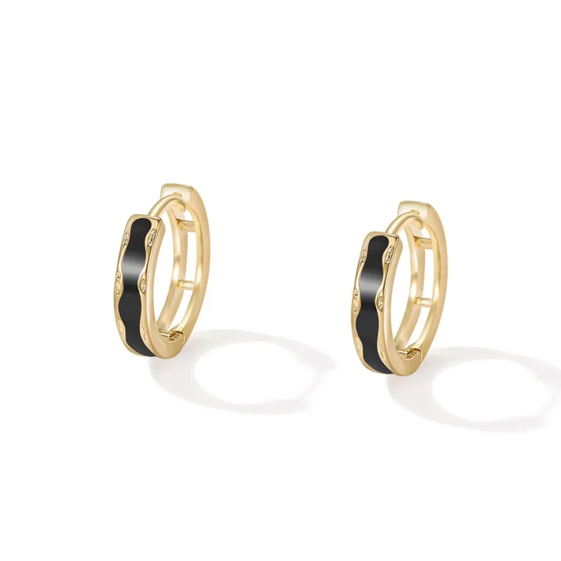 LOOK NICE Oil Drip Earrings Women's-0