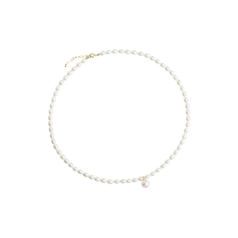 Yuanyanghuangjin Freshwater Pearl Necklaces Women's-0