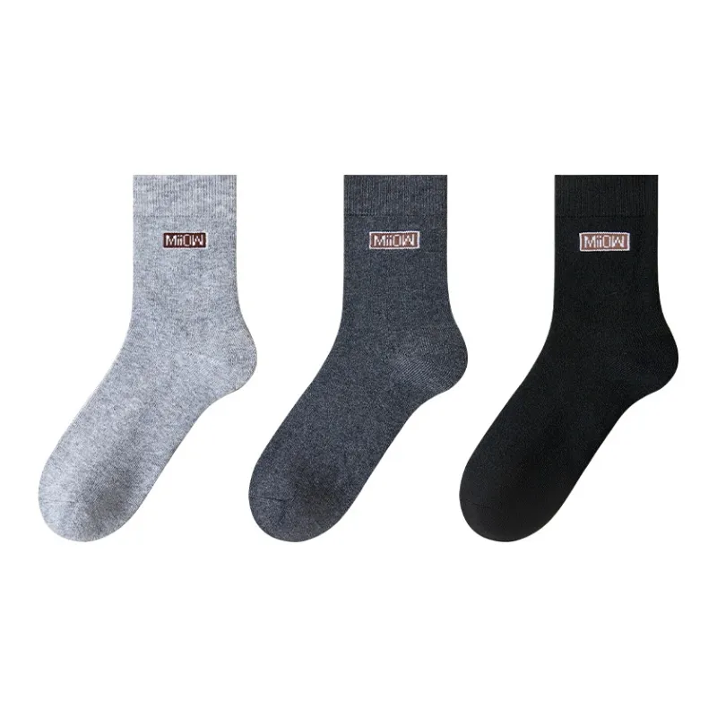 MIIOW Mid Calf Socks Unisex 3 Pack-0