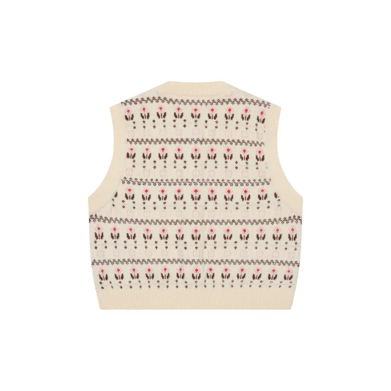 MostwantedLab Vest Unisex Beige Bottom-1