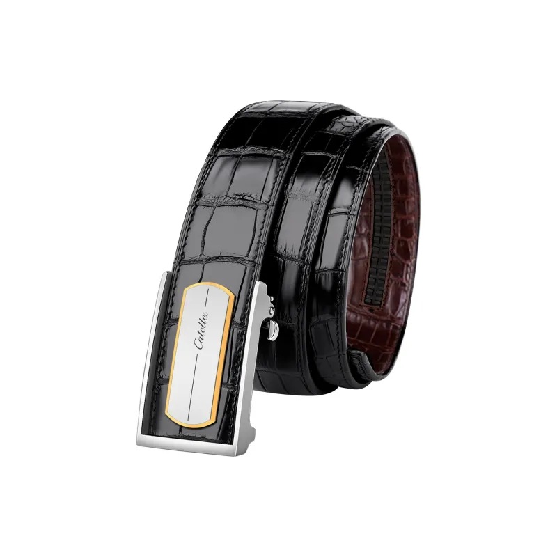 CATELLES Double Sided Crocodile Leather Leather Belts Men's 3.5cm/3.8cm-7