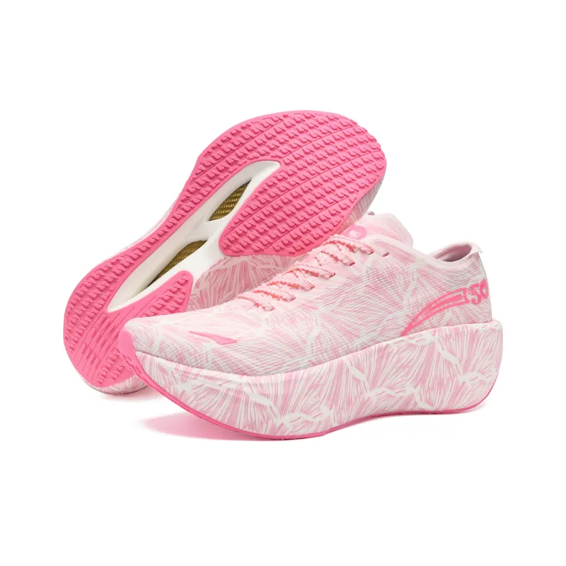50 Cushioning, Breathable, Impact Resistant Low Top Marathon Running Shoes Unisex Silver Red Pink Peach-5