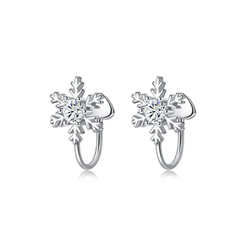 AIDIER 925 Sterling Silver Clip On Earrings Women's-0