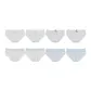 White 2+Light Blue 2+Blue White 2+Blue Plaid 2 (8 Pack)