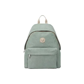 VERSACE Medusa Cotton Backpack Kids' Gray Green
