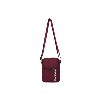 Converse Embroidery Shoulder Bag Crossbody Bag Regular Unisex Rose Dark Red