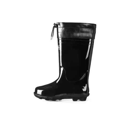 Warrior Wear resistant And Waterproof Rain Boots Men's Black
