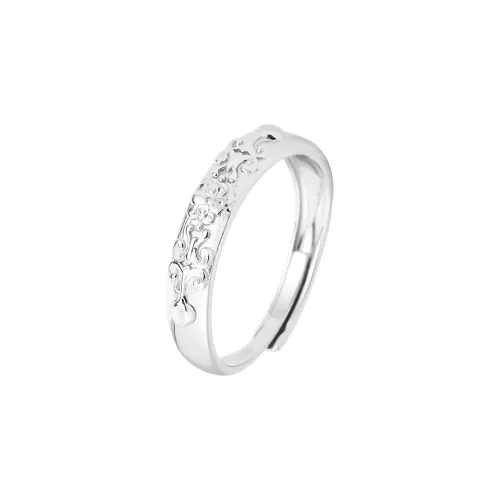 MAGICPOLE 999 Fine Silver Rings Men's Silver