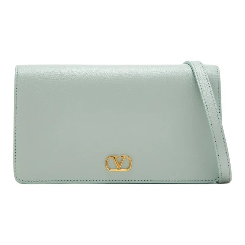 Valentino Cow Leather Crossbody Bag Shoulder Bag Mini Women's Green-0