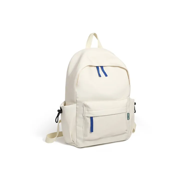 SEM/R Fabric Lightweight Practical Backpack Regular Unisex Gray Blue Tone/Ecru/Black Tone/Red Tone/Gray Purple Tone-1