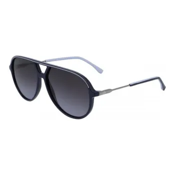 LACOSTE Injection-Molded Aviator Sunglasses Men's Blue