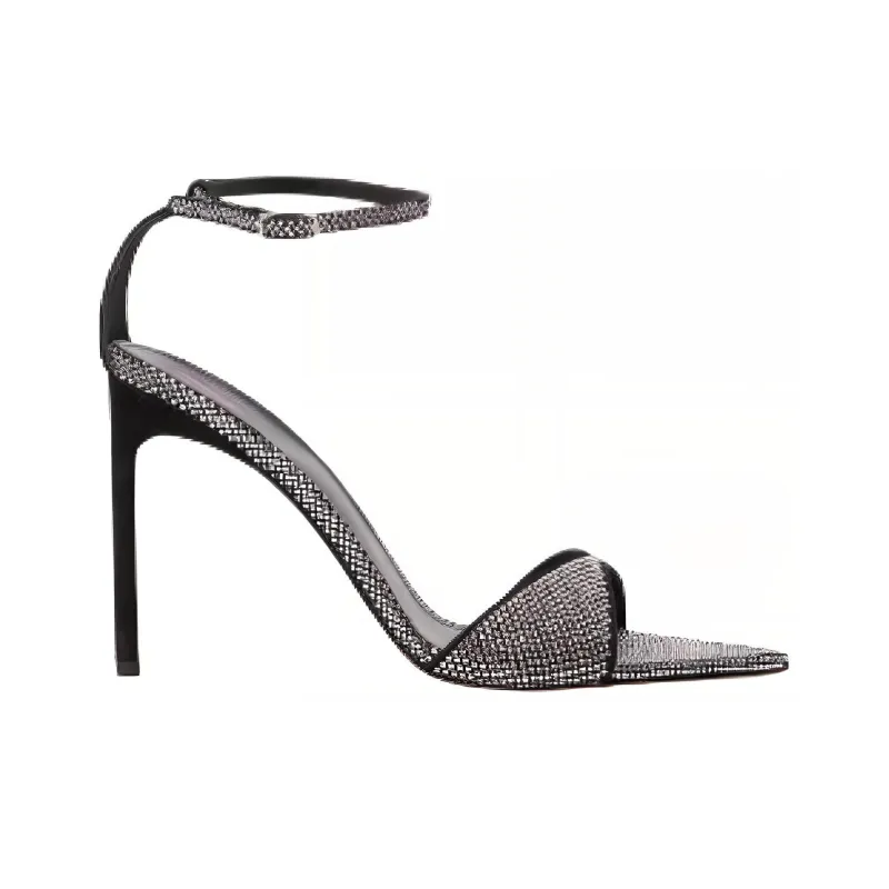 BETTINA VERMILLON Strap Sandals 10.5cm Women's Black-1