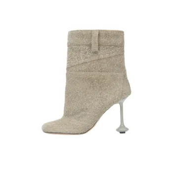 LOEWE Toy Ankle Boots 9cm Women's Khaki Green