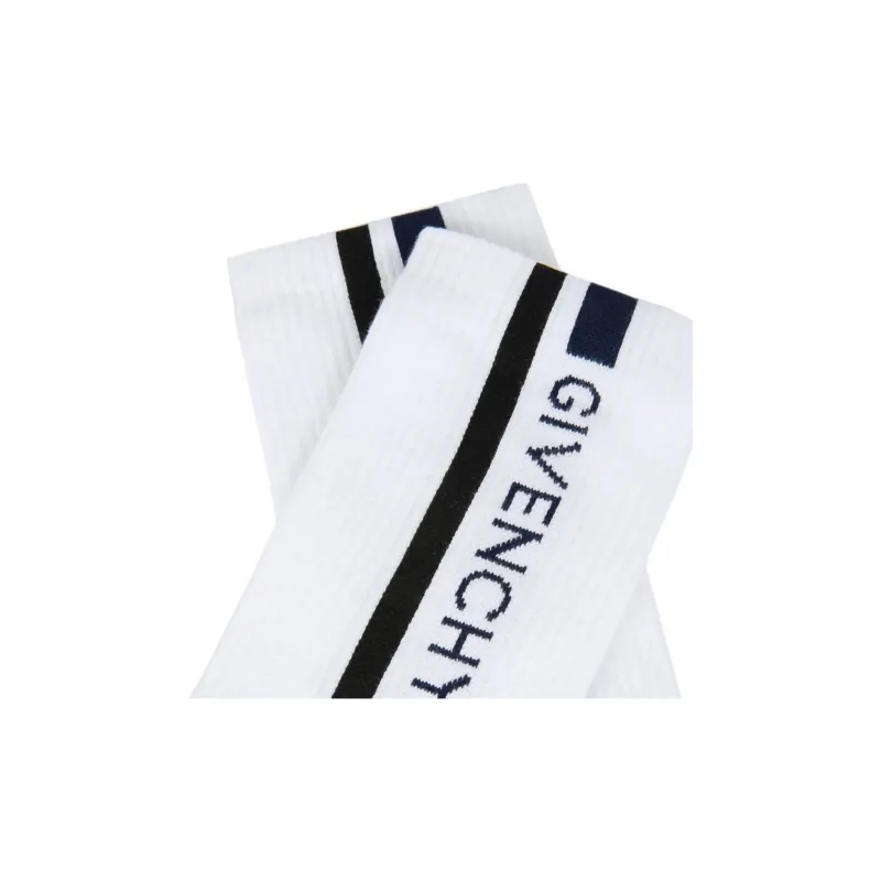 GIVENCHY Mid-Calf Socks Men's 1 Pack White-4