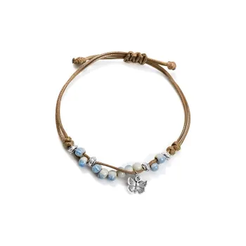 TUTAE Alloy Ceramic Bracelets Women's Blue